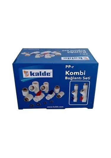 Kalde 8li Dirsekli Kombi Bağlantı Seti (Metal Tapa)