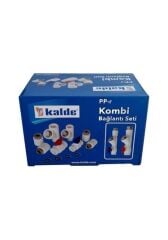 Kalde 8li Dirsekli Kombi Bağlantı Seti (Metal Tapa)